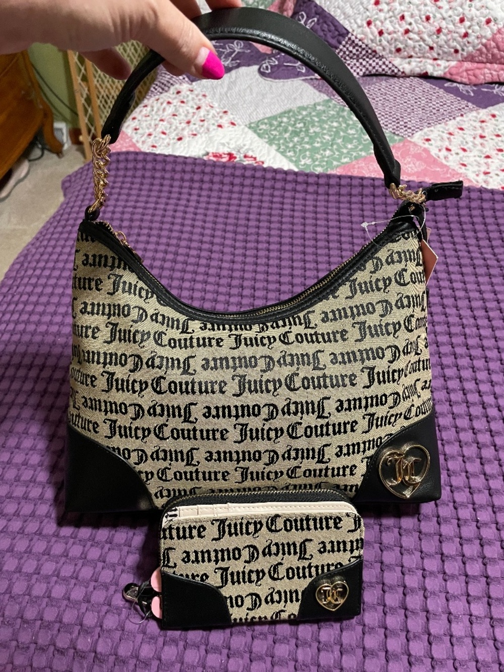 Juicy Couture - Call it Classic Hobo and matching wallet.